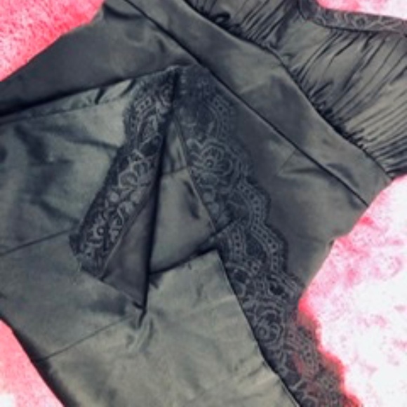 Classic Black Satin Dress, M - Picture 2 of 5